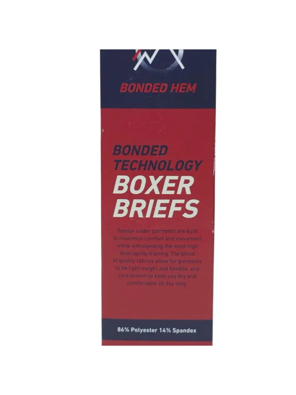Spyder Mens Bonded Technology Boxer Briefs 4-Pack M 32-34 Stretch No Ride Up